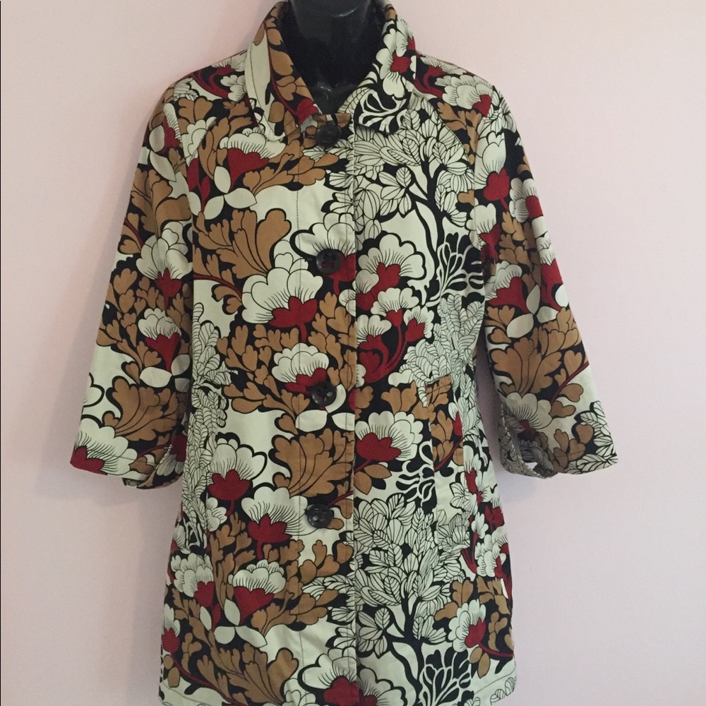 Floral spring coat